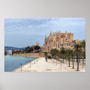 La Seu, de kathedraal van Palma de Mallorca - Span Poster