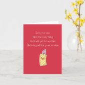 La Seule Chose Puns Anniversaire Carte (Fleur jaune)