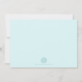 La sieste florale bleue et une nouvelle invitation (Dos)