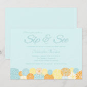 La sieste florale bleue et une nouvelle invitation (Devant / Derrière)