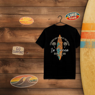 La Sirena Surven Club – Retro Zeemeermin Surf Desi T-shirt