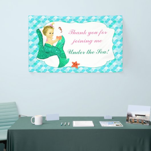 La sirène de bébé coupe la queue la bannière (Salon professionnel)