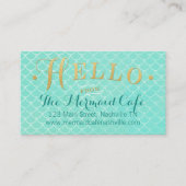 La sirène mesure le carte de visite (Devant)