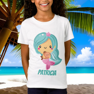 La sirène mignonne de Kawaii ajoutent le T-shirt