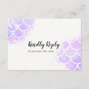 La sirène rose et pourpre a inspiré épouser RSVP