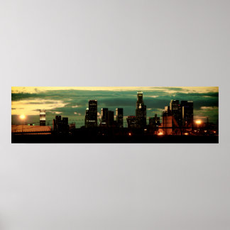 LA Skyline - Afdrukken Poster