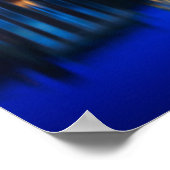 La skyline de La Haye à l'heure bleue affiche (Coin)