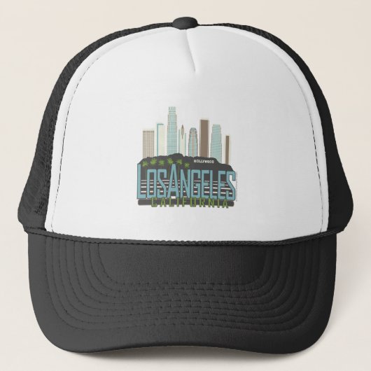 LA Skyline  Trucker Pet (Voorkant)