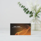 la soie débordante ondule le carte de visite (Debout devant)