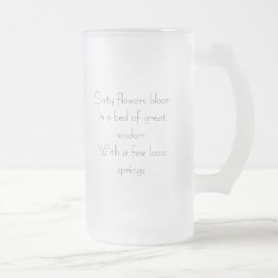 La soixantième tasse drôle de Haiku d'anniversai