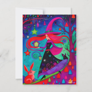 La Sorcière de Noël 10 Design Carte de vacances