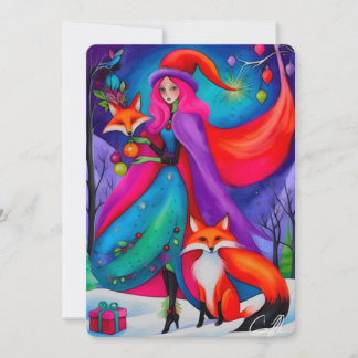 La sorcière de Noël 11 Carte de vacances deigne