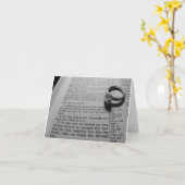 La source de l'amour Carte pour notes (Fleur jaune)