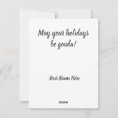 La souris de Noël obtient la carte de voeux au fro (Dos)