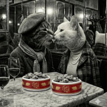 La Souris d'Or_Gepersonaliseerde kattenkom met rob