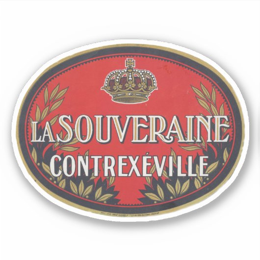 La Souveraine Contrexeville Sticker (Voorkant)