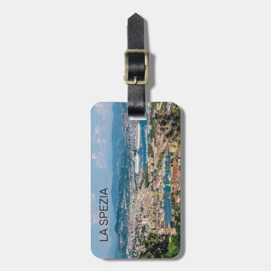 La Spezia Cityscape Ligurië Italië Vakantie Souven Bagagelabel (Voorkant verticaal)