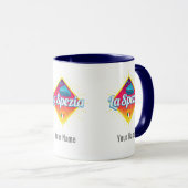 La Spezia Liguria Italy Retro Cruise Ship  Mok (Voorkant rechts)