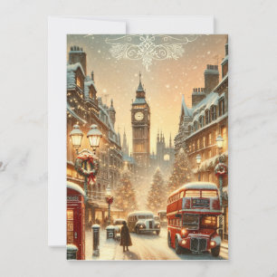 La splendeur festive de Londres - Carte de Noël vi