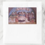 "LA STABLE DE NOËL" RECTANGULAIRE STICKER (Sac)