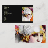 La star du cinéma Carte de visite et silencieuse A (Devant / Derrière)