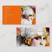 La star du cinéma Carte de visite et silencieuse A (Devant / Derrière)