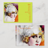 La star du cinéma Carte de visite et silencieuse A (Devant / Derrière)