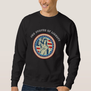 La statue du Sweatshirt noir Vintage Liberty