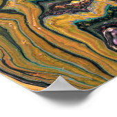 La Strada 1 Wild Green Gold Impression Abstraite (Coin)