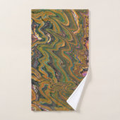 La Strada 2 Green Gold Geode Serviettes de bain Ab (Serviette à main)
