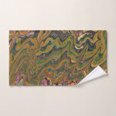 La Strada 2 Green Gold Geode Serviettes de bain Ab (Serviette à main)