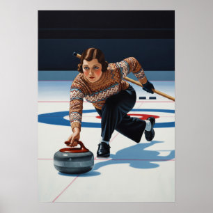 LA STRATÈGE DU CURLING (De krullende strateeg) Poster