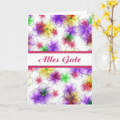 La sucrerie allemande fleurit le blanc de carte (Fleur jaune)