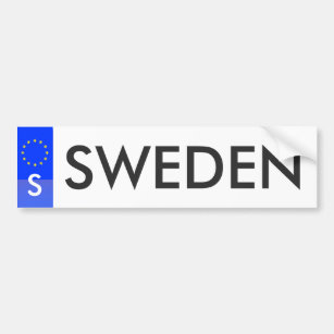 La Suède - autocollant de permis d'Union