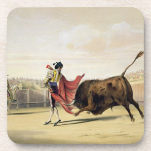 La Suerte de la Capa, 1865 (kleur litho) Drankjes Onderzetter