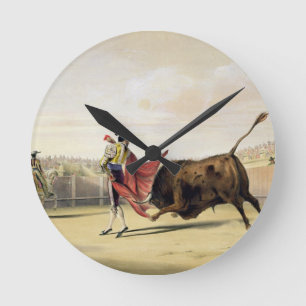 La Suerte de la Capa, 1865 (kleur litho) Ronde Klok