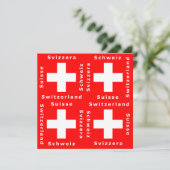 La Suisse, Suisse, Schweiz, invitation de Svizzera (Debout devant)