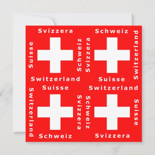 La Suisse, Suisse, Schweiz, invitation de Svizzera (Devant)