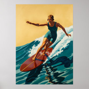 LA SURFEUSE (De Surfer) Poster