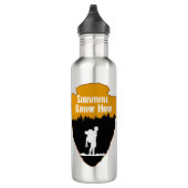 La survie savent bouteille d'eau d'acier (Droite)