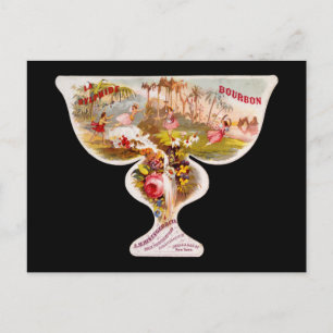 La Sylphide bourbon whiskey label Briefkaart