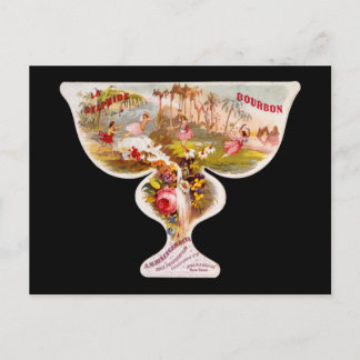 La Sylphide bourbon whiskey label Briefkaart