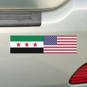 La Syrie et autocollant de drapeau des USA (En voiture)
