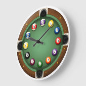 La table de billard à huit boules de poche Horloge (Angle)