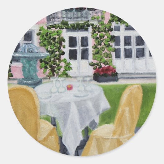 La Table des Marechaux: Fontainebleau stickers (Voorkant)