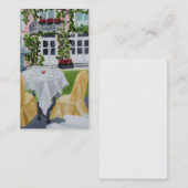 La Table des Marechaux visitekaartje (Voorkant / Achterkant)