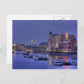 La Tamise sur la carte postale de Dusk (Devant / Derrière)