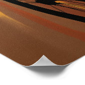 LA TANGENTE VIVE (The Sharp Tangent) Warm en Opul Poster (Hoek)