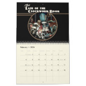 La tanière du calendrier de livre de rouages (Feb 2026)