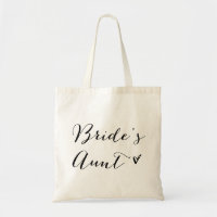 La tante de la mariée | Sac fourre-tout de calligr